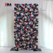 IDAFW55 heta rea ​​3D tyg tillbaka ros blomma vägg